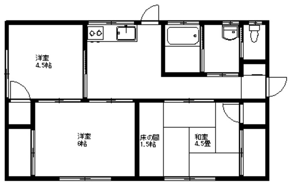 畑中団地の物件間取画像